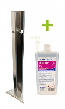 Hygienesäule + 1 L LEOCID P7 + Pumpspender